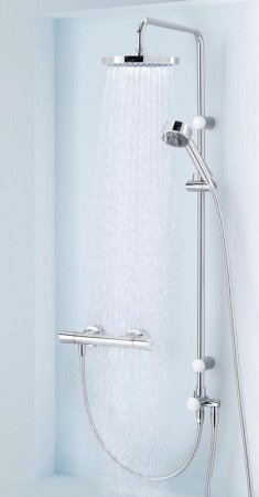 Душевая стойка Kludi Zenta dual shower system 6609005-00