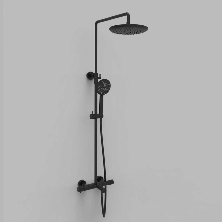 Душевая стойка с термостатом Vincea Desire VSFS-1D1TMB черный матовый