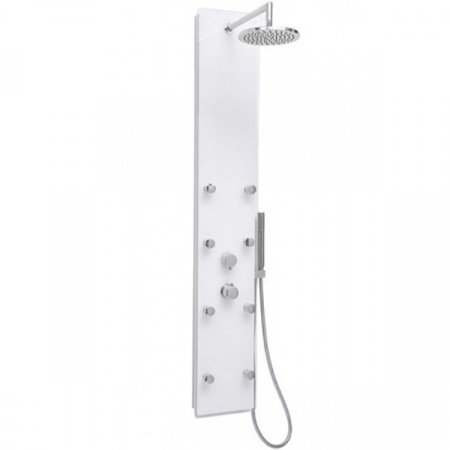 Душевая панель Ravak Totem Jet Glass X01452 с гидромассажем Хром Белый