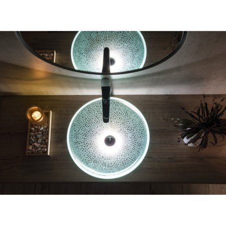 Раковина накладная 42см SAPHO BEAUTY 2501-04 прозрачный