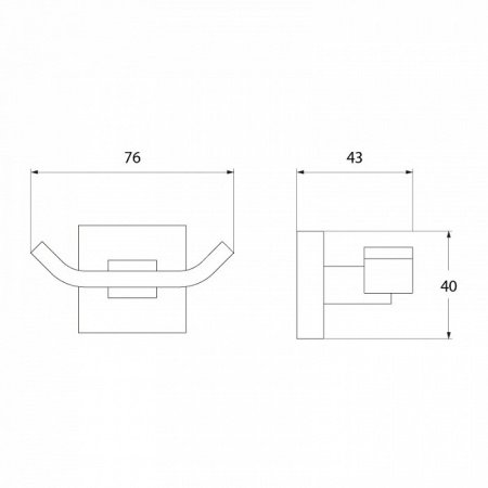 Крючок IDDIS Corot L201B хром