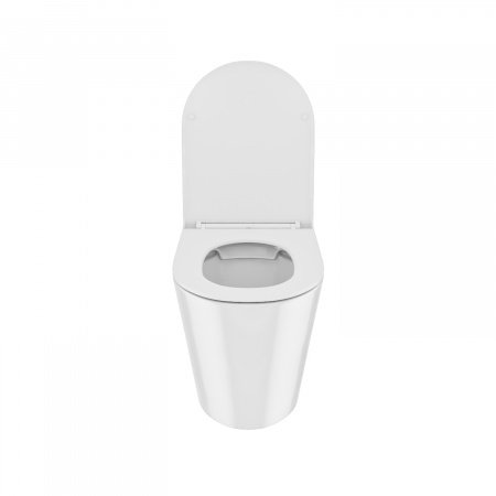 Унитаз приставной DDIS Calipso Rimless CALRDSEi26 белый матовый, с сиденьем микролифт