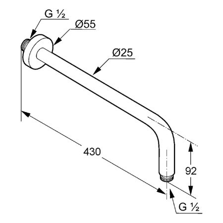 Встраиваемая душевая система с термостатом Kludi Zenta 389300545 хром