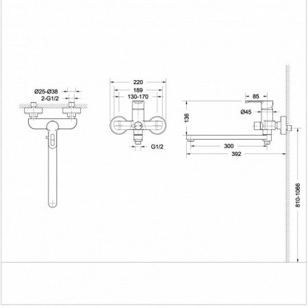 Смеситель для кухни Bravat Stream-D F737163C-2 хром