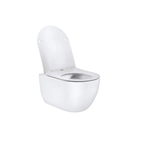 Унитаз подвесной безободковый Vincea Evo VT1-34 белый, с сиденьем микролифт