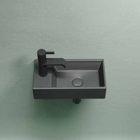 Раковина подвесная 40см Ceramica Nova Element CN6051RMDH антрацит матовый