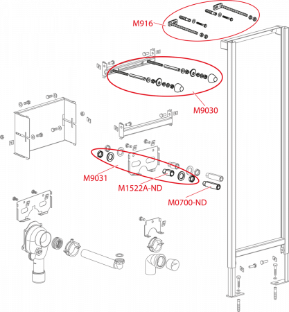 Инсталляция для раковин AlcaPlast A104/1120