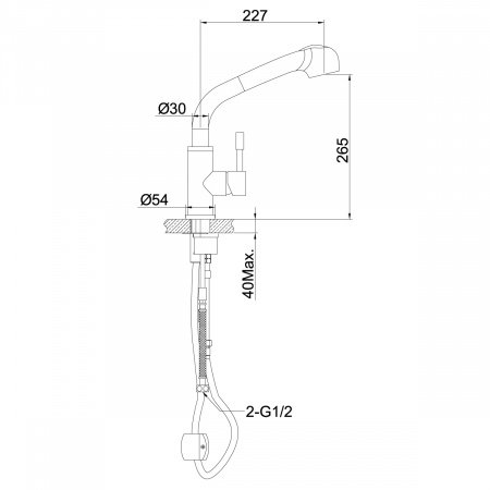 Смеситель для кухни Lemark Expert LM5076S матовый