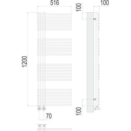 Полотенцесушитель водяной Terminus Астра П24 50х120
