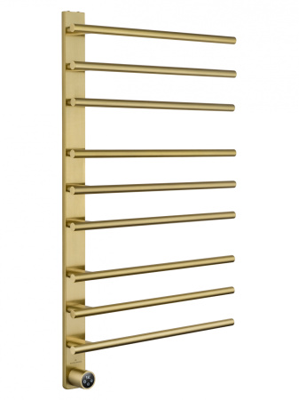 Полотенцесушитель электрический WONZON & WOGHAND NÜRNBERG, Брашированное золото (WW-AL349-BG)