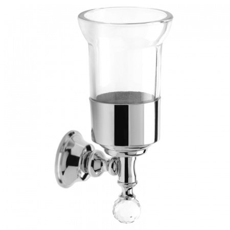 Стакан для зубных щеток Webert Karenina KA500301 Хром кристалл Swarovski