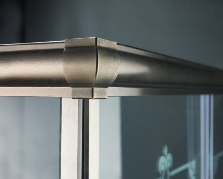 Душевой уголок Cezares Giubileo A-2 90х90 профиль Золото стекло прозрачное