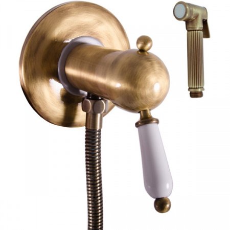 Гигиенический душ со смесителем Rav Slezak LABE L547SM, бронза