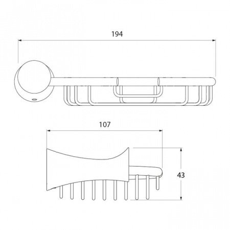 Мыльница для ванной IDDIS Vico VICSB00I42 хром