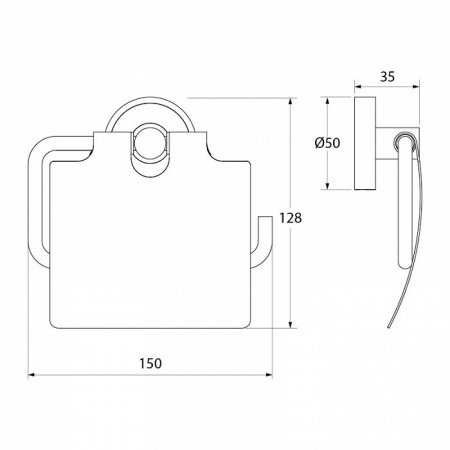 Держатель туалетной бумаги IDDIS Calipso CALSBC0i43 хром